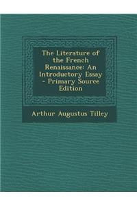 Literature of the French Renaissance