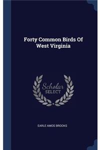 Forty Common Birds Of West Virginia