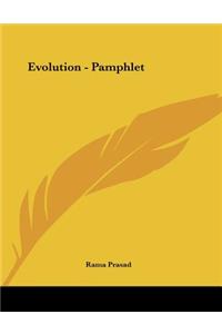 Evolution - Pamphlet