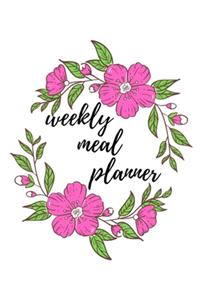 Weekly Meal Planner Notebook & journal