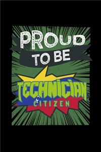 Proud to be technician citizen: Hangman Puzzles - Mini Game - Clever Kids - 110 Lined pages - 6 x 9 in - 15.24 x 22.86 cm - Single Player - Funny Great Gift