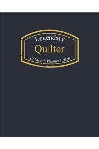 Legendary Quilter, 12 Month Planner 2020