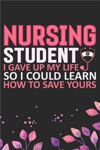 Nursing Student I Gave Up My Life