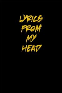 Lyrics from my Head