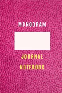 Monogram Personalized Notebook (6 * 9) 105 lined pages Journal, Diary, Practical Notebook For all generation
