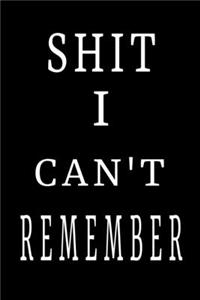 Shit I Can't Remember