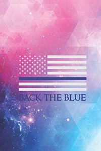 Back the blue - Thin Blue Line American Flag Journal