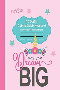 Primary Composition Notebook Handwriting Practice Paper