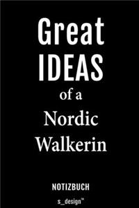 Notizbuch für Nordic Walker / Nordic Walkerin