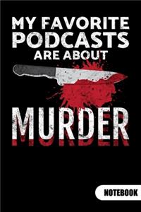 My favorite Podcasts are about murder. Notebook