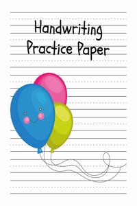 Handwriting Practice Paper: Perfect Writing Paper With Dotted Line For Kids.