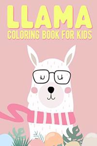 Llama Coloring Book For Kids