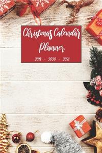 Christmas Calendar Planner 2019 2020 2021