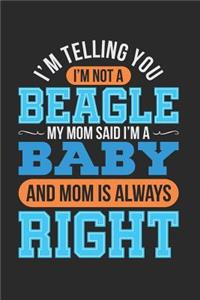 I'm Telling You I'm Not a Beagle My Mom Said I'm a Baby and Mom Is Always Right
