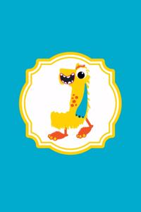 Monster Monogram Journal - Letter J