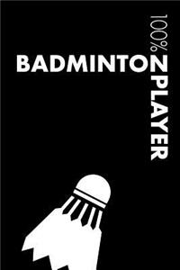 Badminton Player Notebook