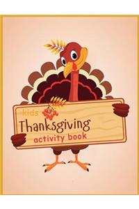 Kids Thanksgiving Activity Book