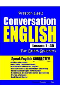 Preston Lee's Conversation English For Greek Speakers Lesson 1 - 40