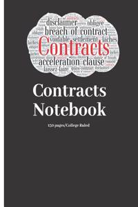 Contracts Notebook - 150 Pages - College Ruled