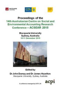 A-Csear 2015 - 14th Australasian Centre on Social and Environmental Accounting Research Conference