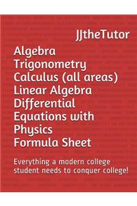 Algebra Trigonometry Calculus (all areas) Linear Algebra Differential Equati