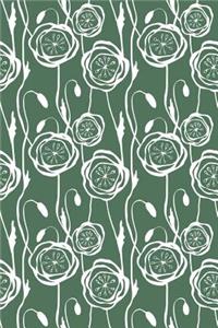 Journal Notebook Scribbly Flowers Pattern 7