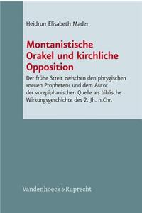 Montanistische Orakel Und Kirchliche Opposition