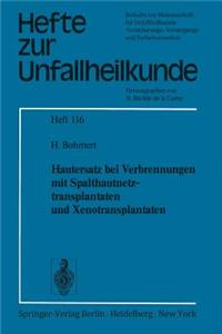 Hautersatz bei Verbrennungen mit Spalthautnetztransplantaten und Xenotransplantaten