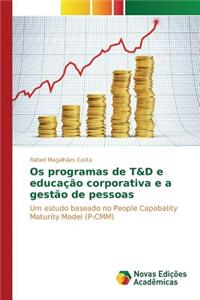 Os programas de T&D e educação corporativa e a gestão de pessoas