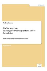 Einführung eines Leistungsbeurteilungssystems in der Produktion