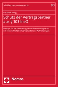 Schutz Der Vertragspartner Aus 103 Inso