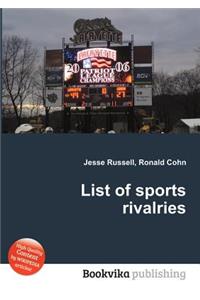 List of Sports Rivalries