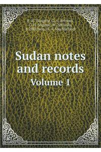 Sudan notes and records Volume 1