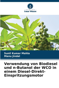 Verwendung von Biodiesel und n-Butanol der WCO in einem Diesel-Direkt-Einspritzungsmotor