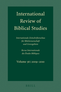 International Review of Biblical Studies, Volume 56 (2009-2010)