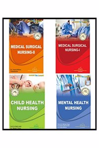 Thakur Publication GNM 2nd Year in English 4 Books Set (Medical Surgical Nursing-I, Medical Surgical Nursing-II, Mental Health Nursing, Child Health Nursing)