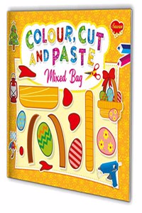 Mixed-Bag Colour, Cut And Paste Book by Sawan