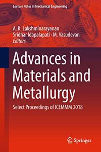 Advances in Materials and Metallurgy