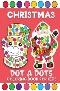 Christmas dot a dots coloring book for kids
