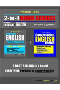 Preston Lee's 2-in-1 Book Series! Beginner English 1000 Words & Conversation English Lesson 1 - 40 For French Speakers