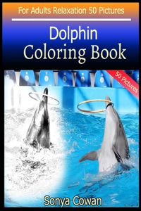 Dolphin Coloring Book For Adults Relaxation 50 pictures