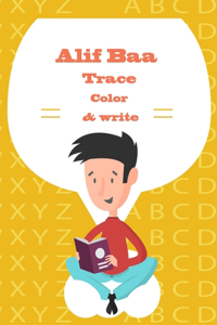 Alif Baa Trace color & Write