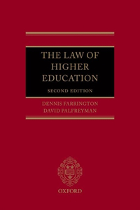 The Law of Higher Education