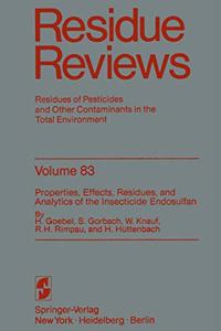 Properties, Effects, Residues, and Analytics of the Insecticide Endosulfan