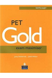 PET Gold Exam Maximiser with Key New Edition