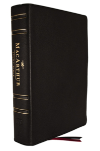 Nkjv, MacArthur Study Bible, 2nd Edition, Genuine Leather, Black, Comfort Print