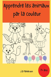 Apprendre les animaux par la couleur