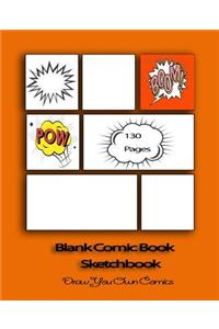 Blank Comic Book Sketchbook