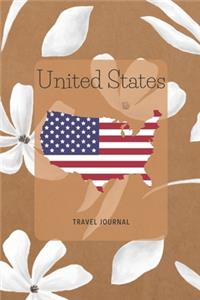 United States Travel Journal: A Guided Travel Journal. 6 x 9 Vacation Diary With Prompts, Packing List, And Other Helpful Tools. Great Travel Book For Adults, Kids, And Teens.