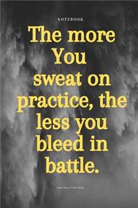 The more You sweat on practice, the less you bleed in battle